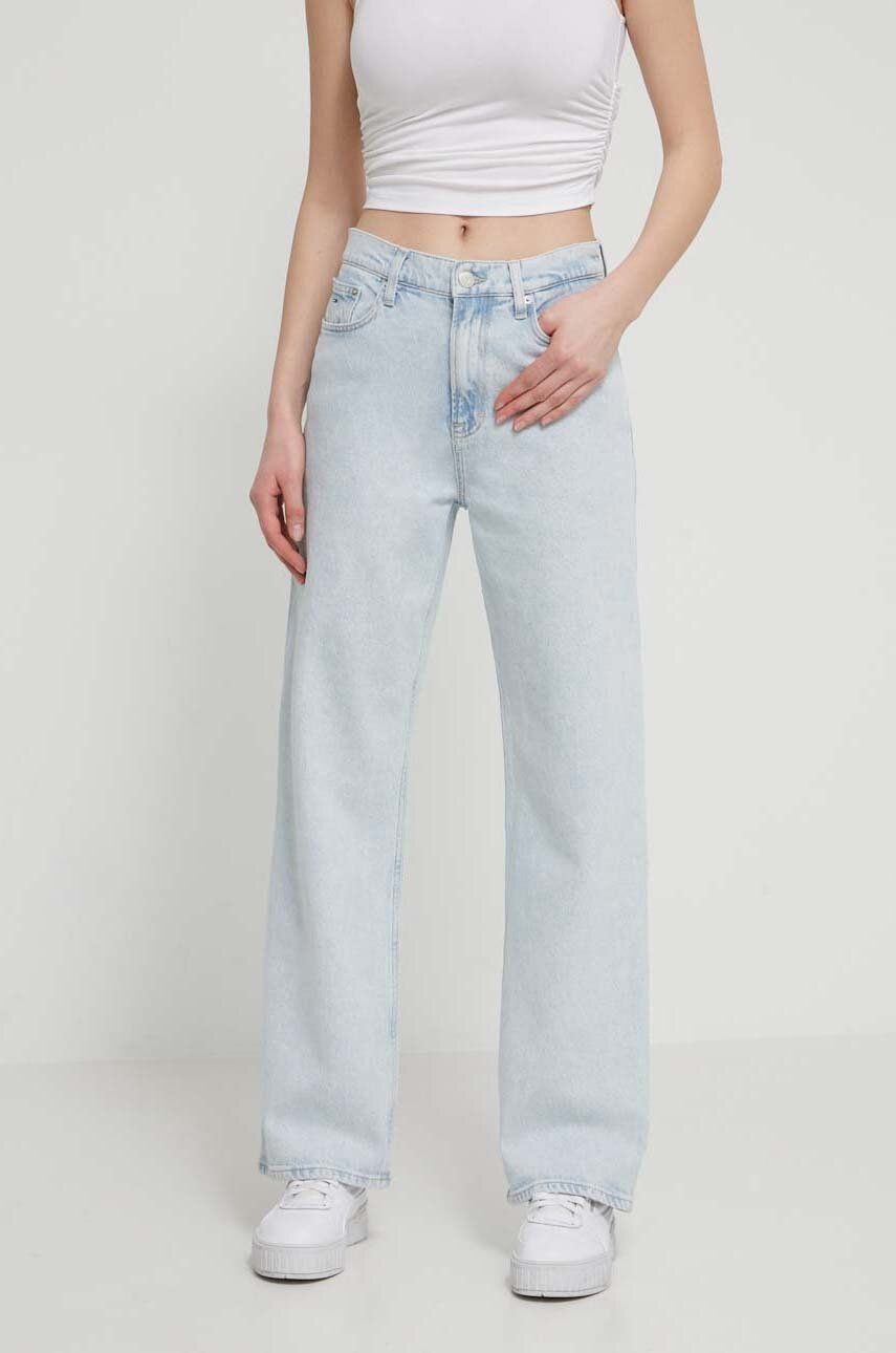 Tommy Jeans jeansi femei high waist, DW0DW18138
