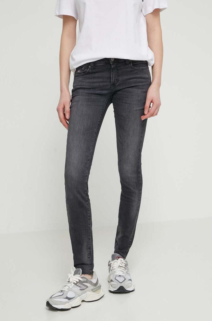 Tommy Jeans jeansi Sophie femei, culoarea gri, DW0DW17587