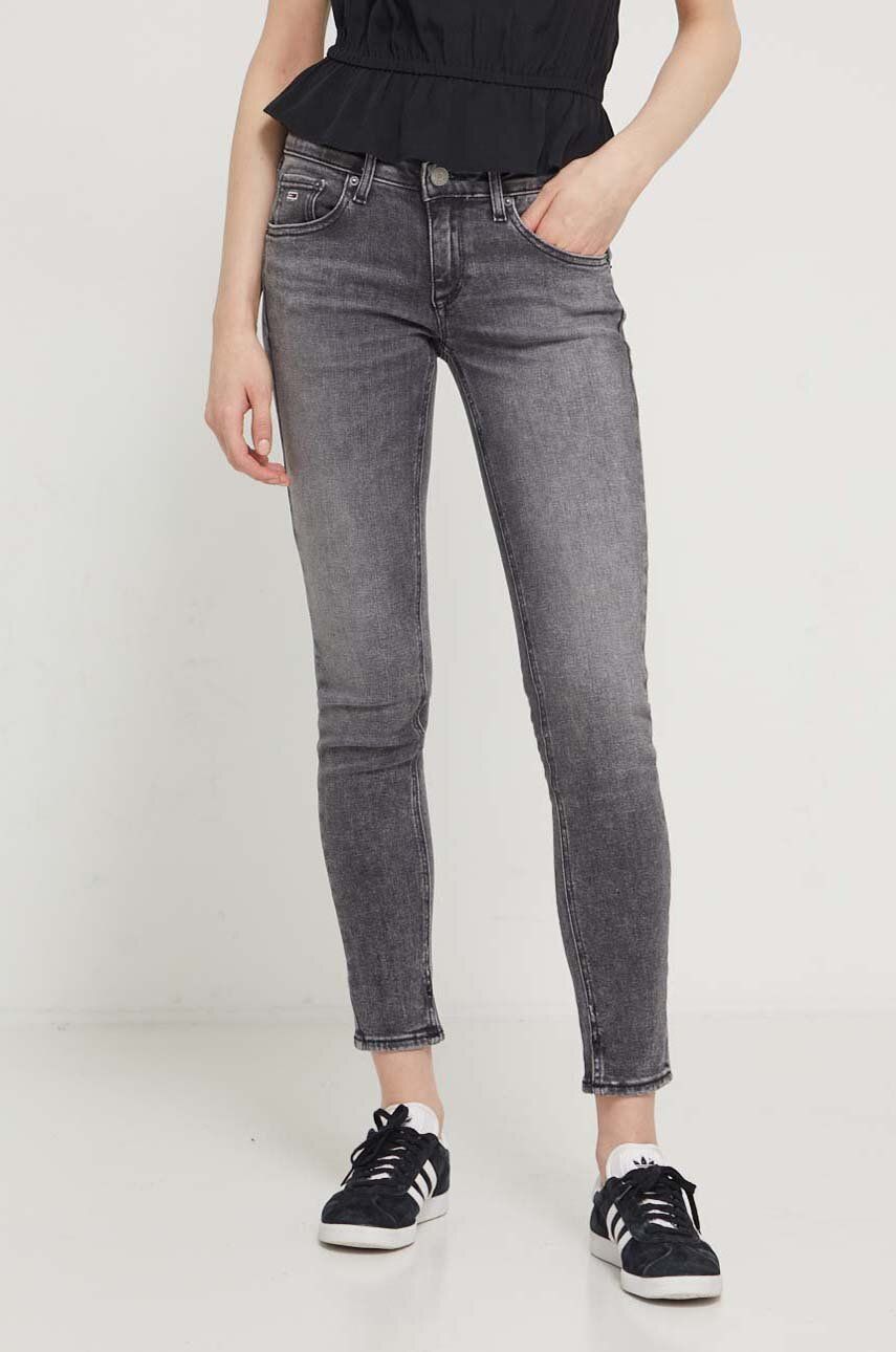 Tommy Jeans jeansi Scarlett femei, culoarea gri