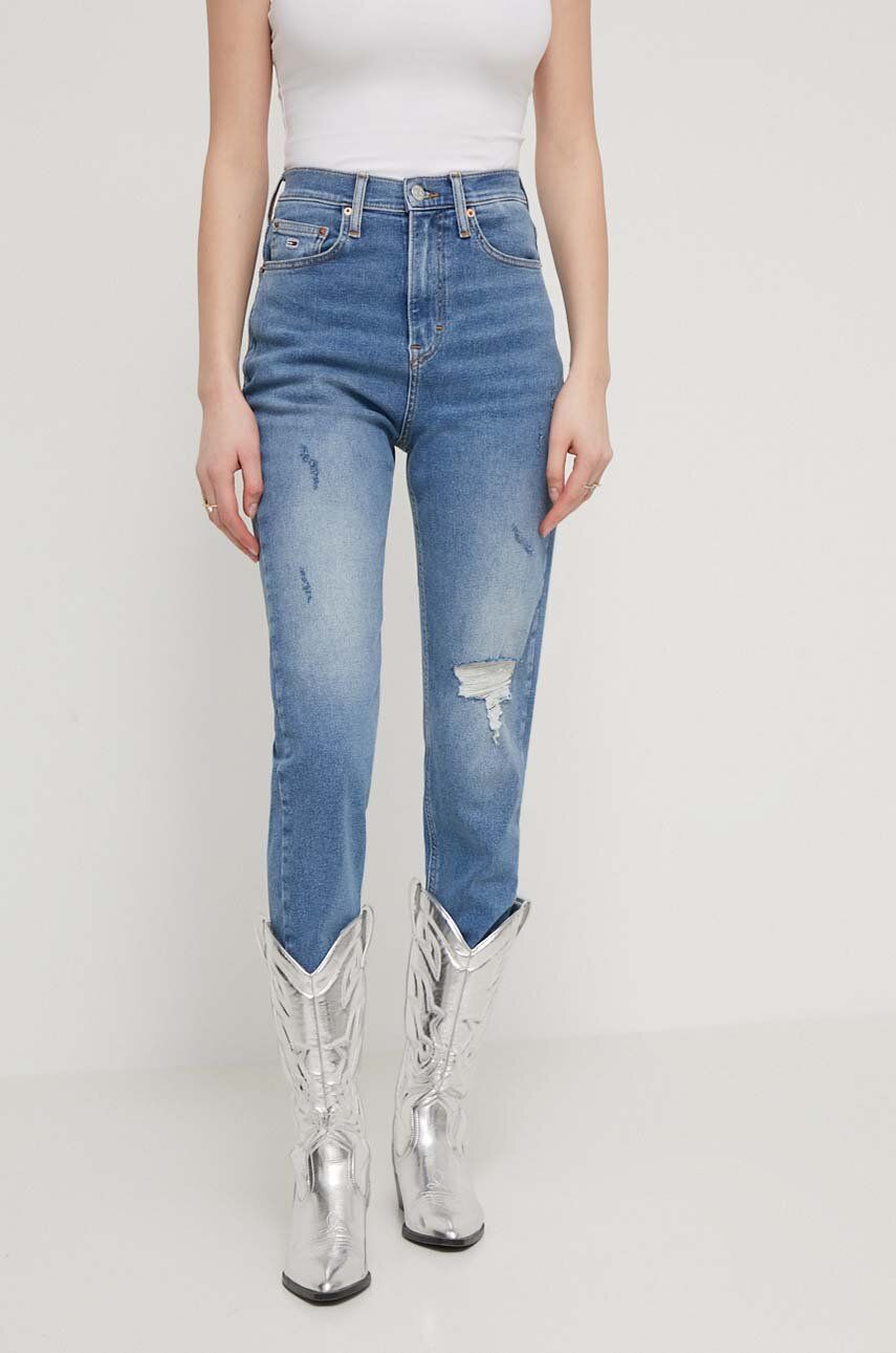 Tommy Jeans jeansi femei high waist, DW0DW17626