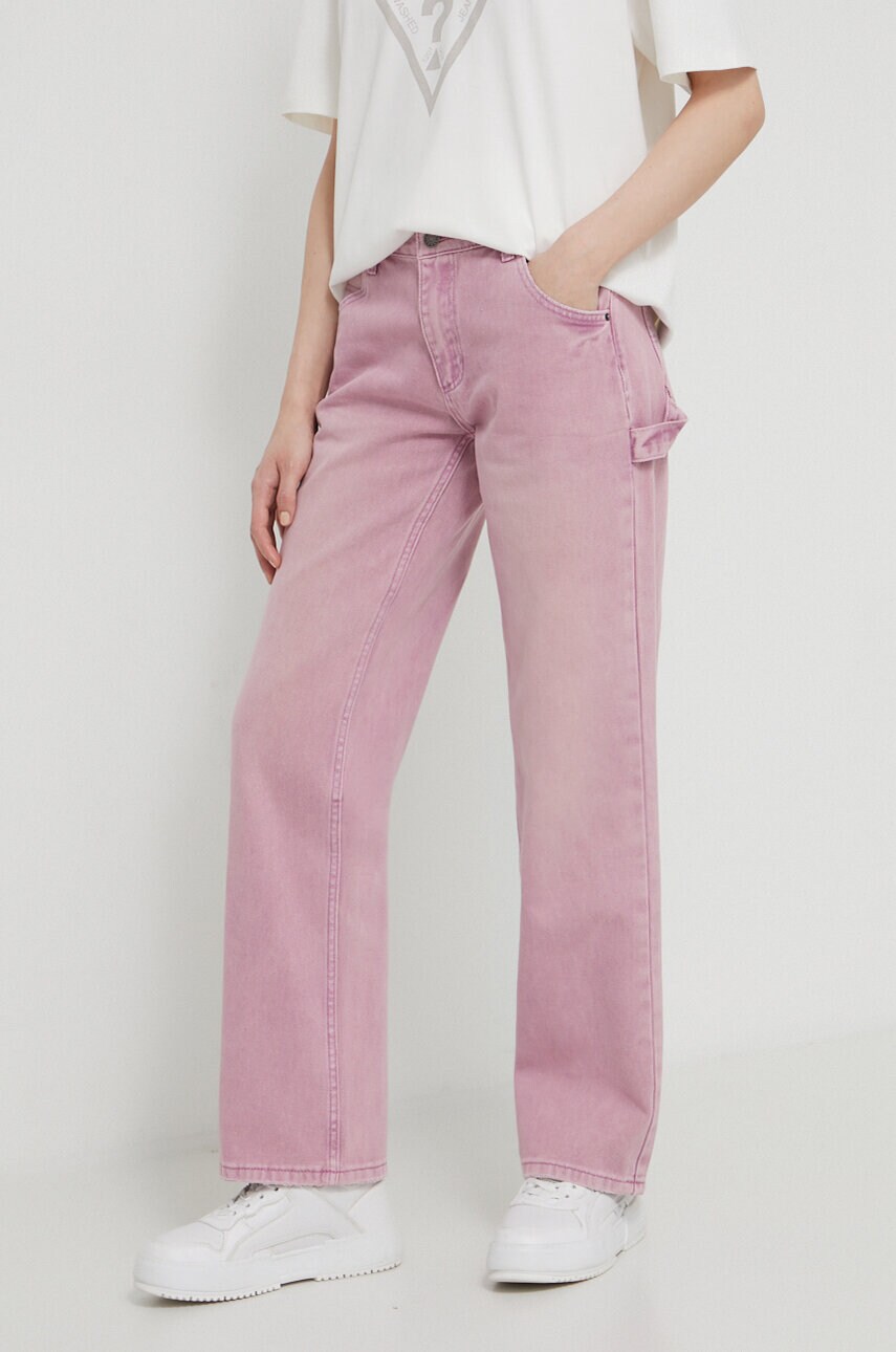 Levně Džíny Guess Originals dámské, medium waist