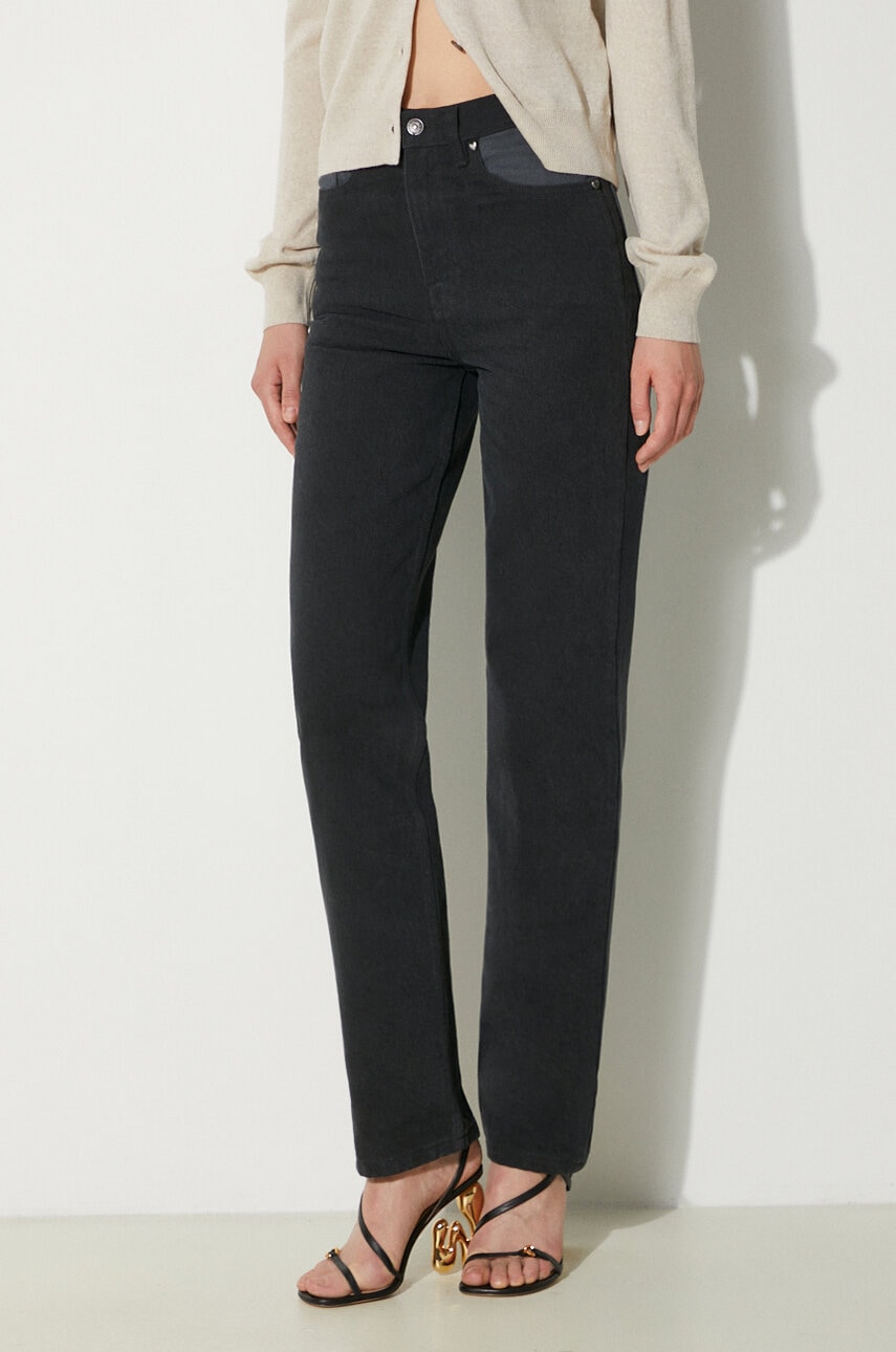 Rotate jeansi Mix Colored Pants femei high waist, 1129641075