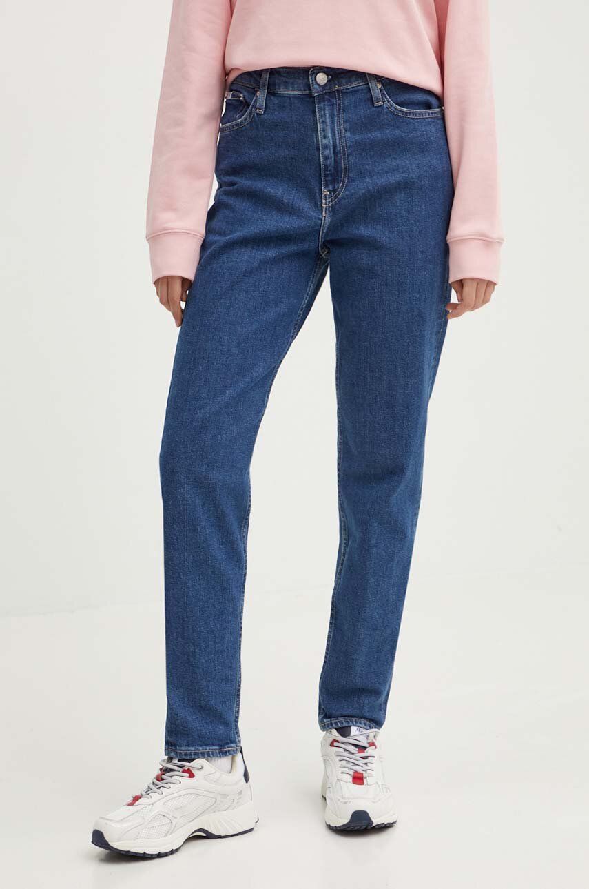 Levně Džíny Calvin Klein Jeans dámské, high waist, J20J221589