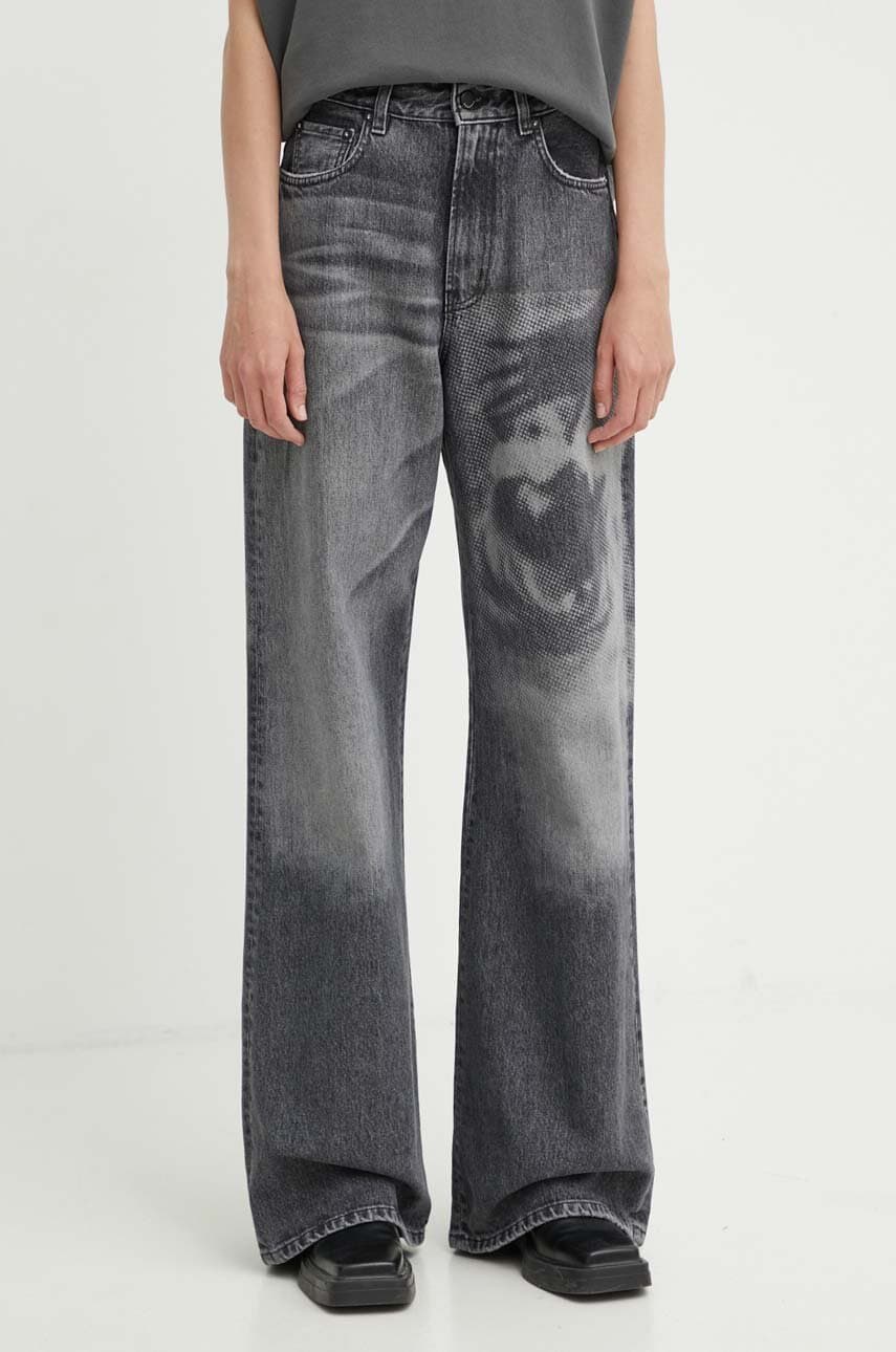 K+LUSHA jeansi femei, culoarea gri, KLTHEA DF130KLW28 K+LUSHA jeansi femei, culoarea gri, KLTHEA DF130KLW28