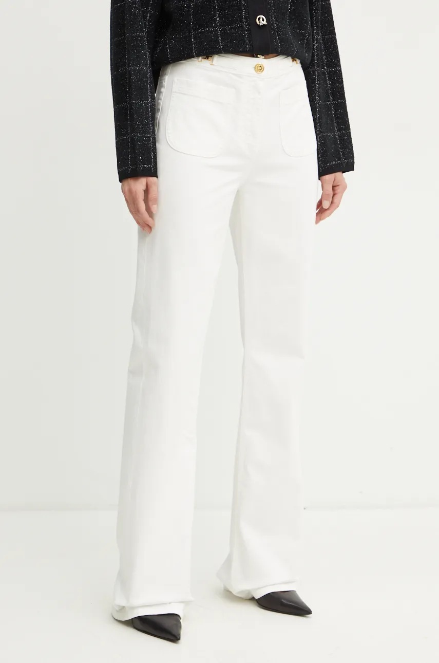 

Дънки Elisabetta Franchi с висока талия PJ54N41E2 NORBLIN, Бял