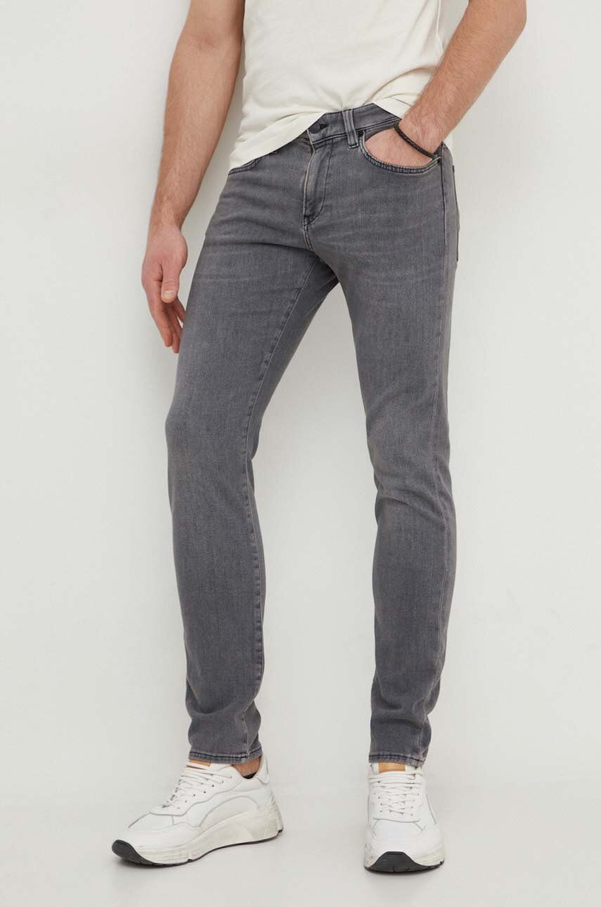 BOSS jeans bărbați, culoarea gri 50508123