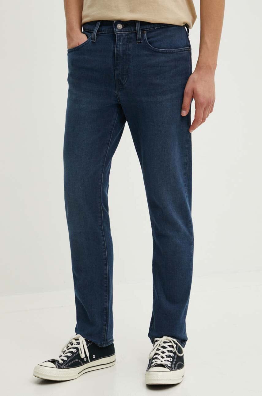 Levi's jeansi 502 TAPER barbati, culoarea albastru marin Levi's jeansi 502 TAPER barbati, culoarea albastru marin
