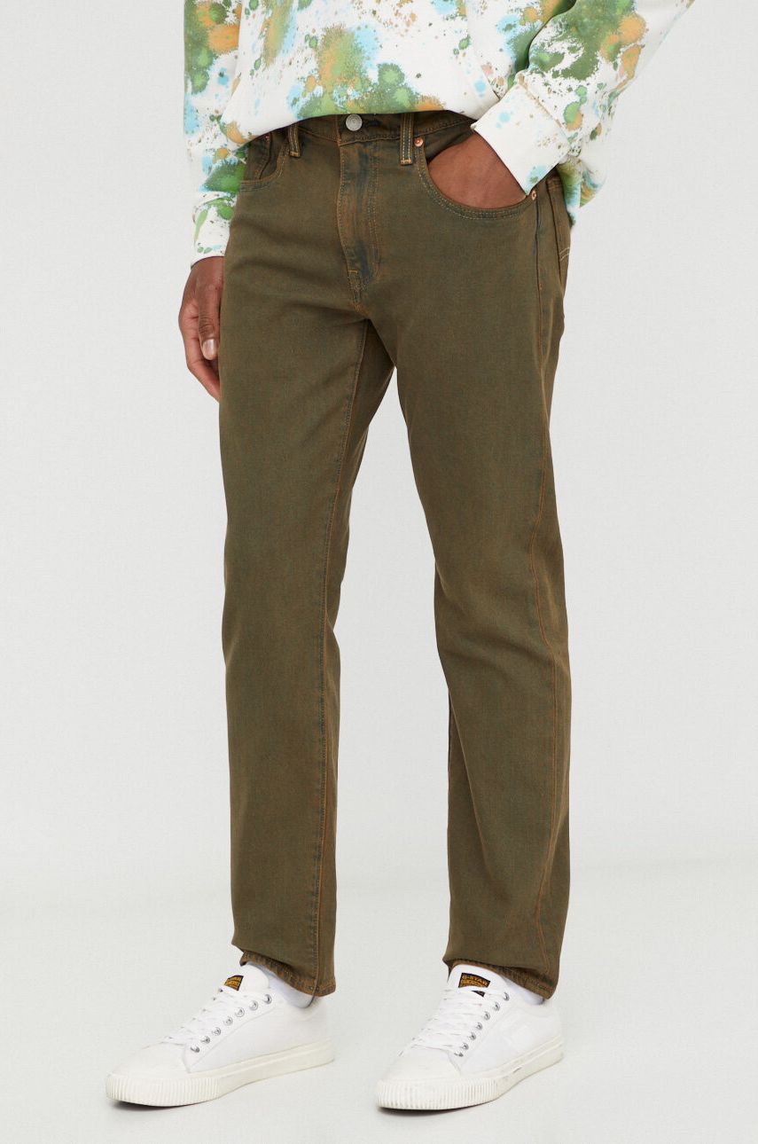 Levi’s jeansi 502 TAPER barbati, culoarea verde - Shop