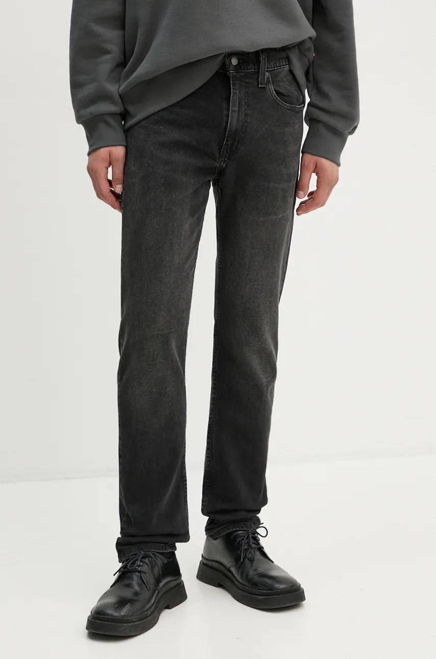 Levi's jeansi 502 TAPER barbati, culoarea negru Levi's jeansi 502 TAPER barbati, culoarea negru