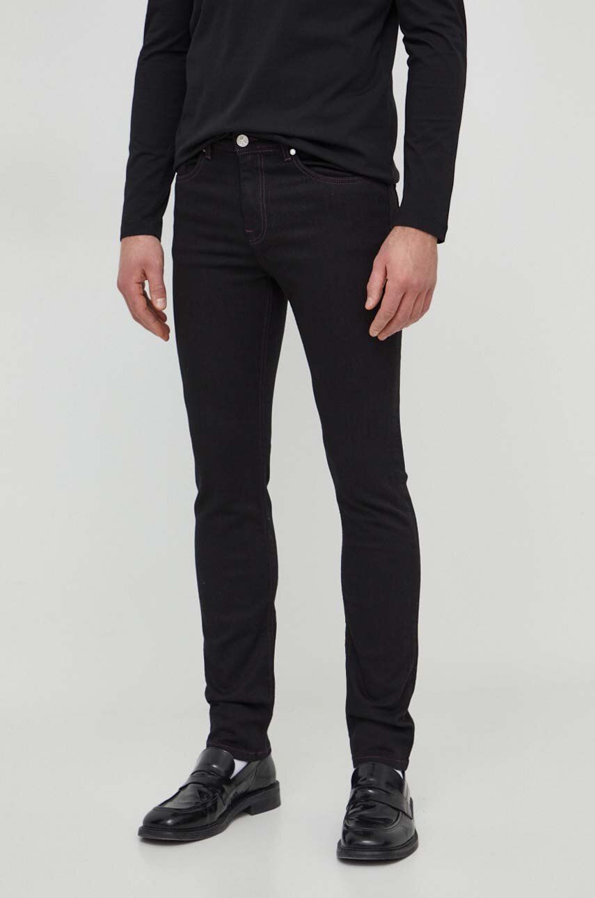 Karl Lagerfeld jeansi barbati, culoarea negru answear.ro