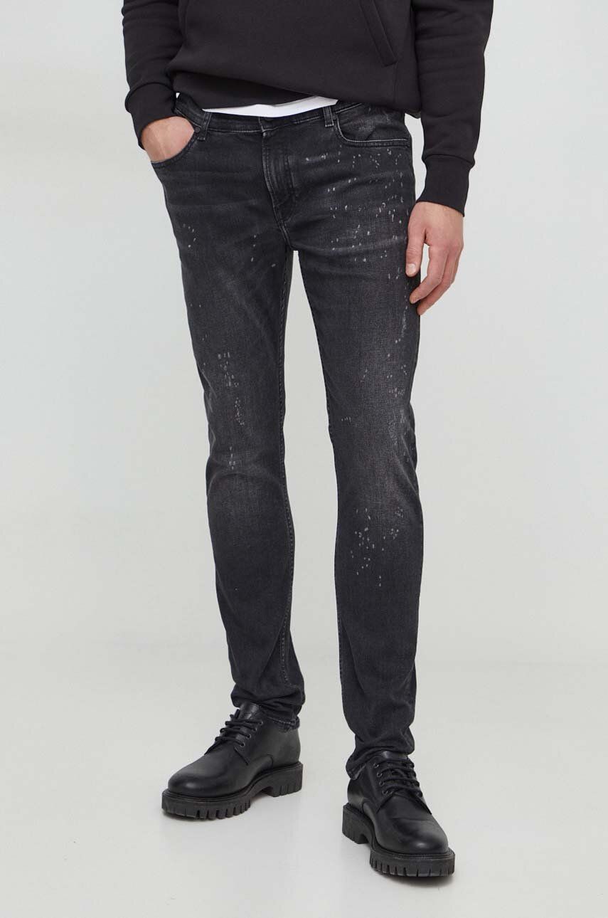Karl Lagerfeld jeansi barbati, culoarea negru