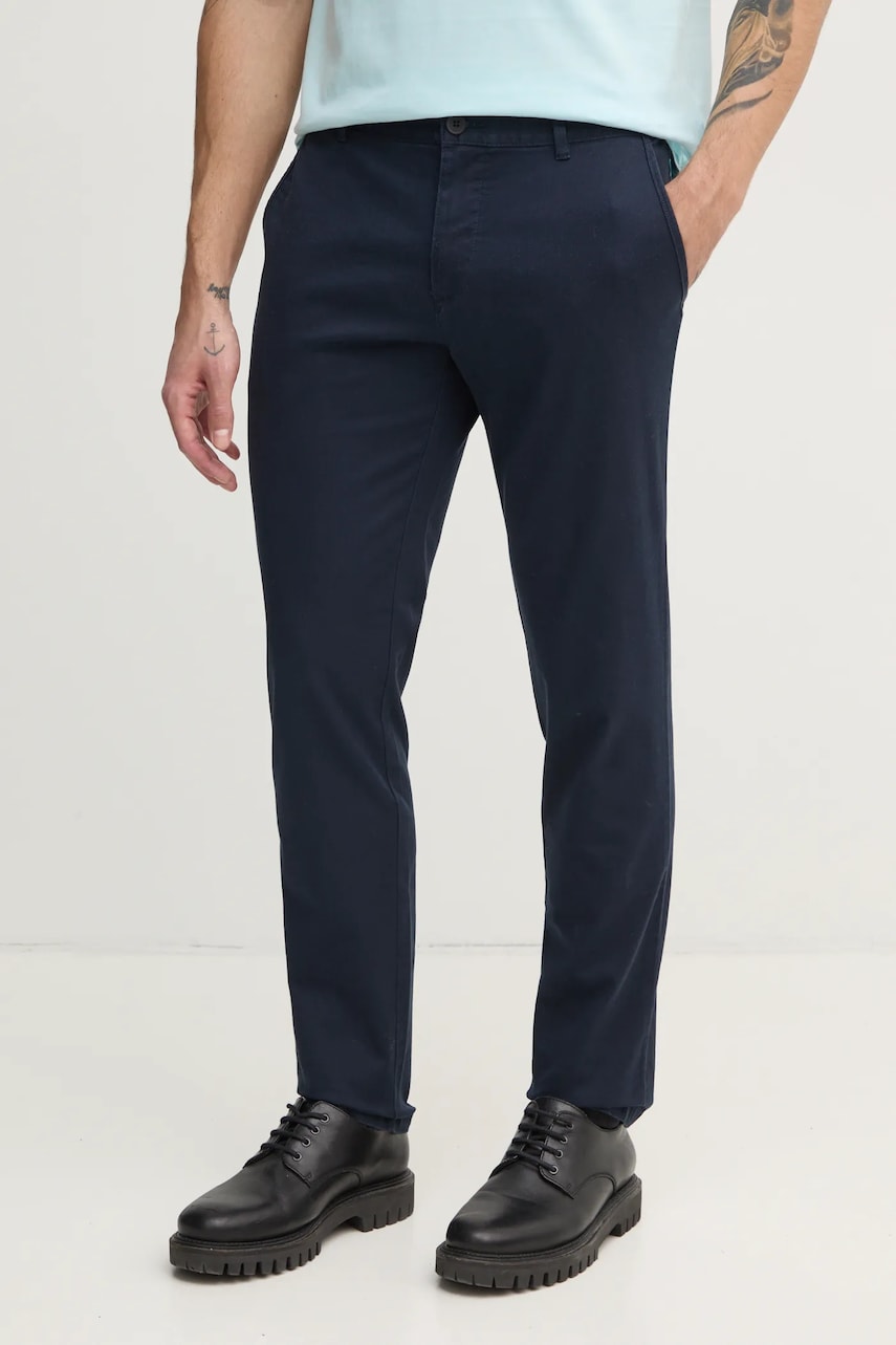 Sisley pantaloni barbati, culoarea negru, mulata, 4AIHSF021 Sisley pantaloni barbati, culoarea negru, mulata, 4AIHSF021