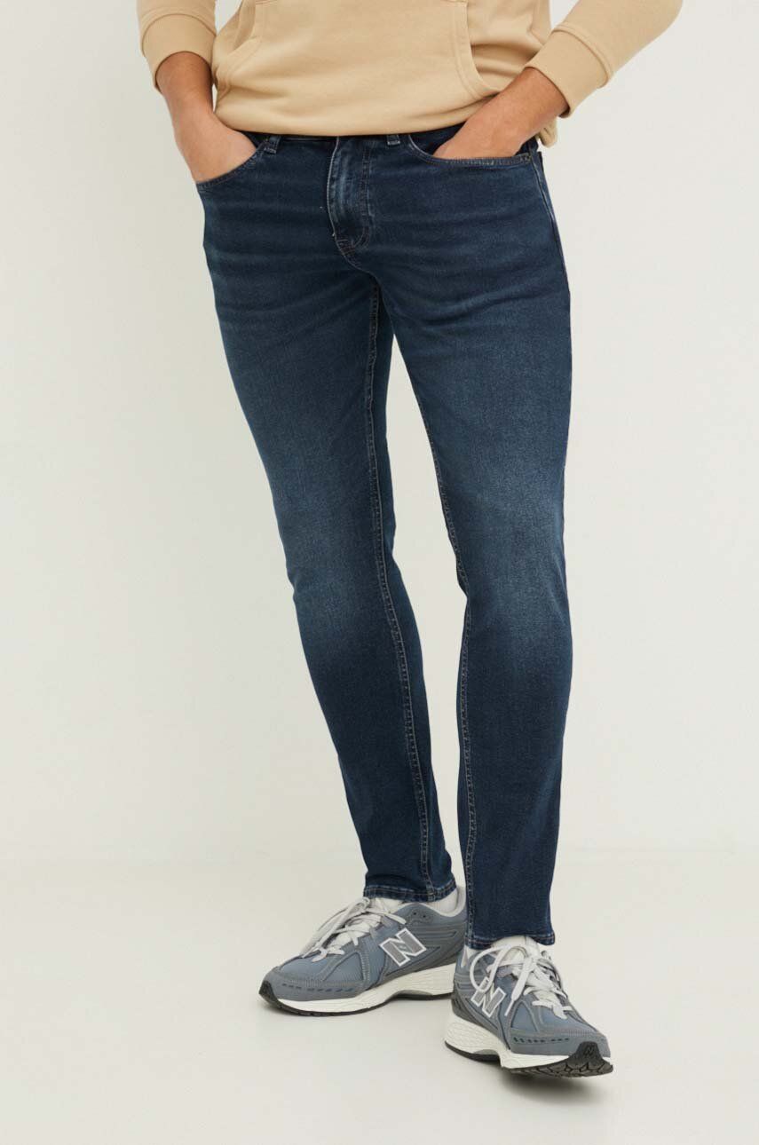 Levně Džíny Tommy Jeans Austin pánské, tmavomodrá barva, DM0DM18141