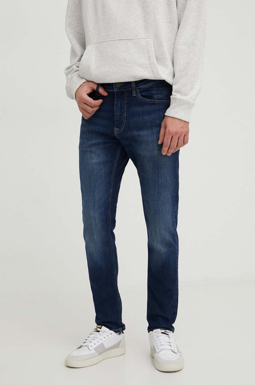 Levně Džíny Tommy Jeans pánské, tmavomodrá barva, DM0DM18729