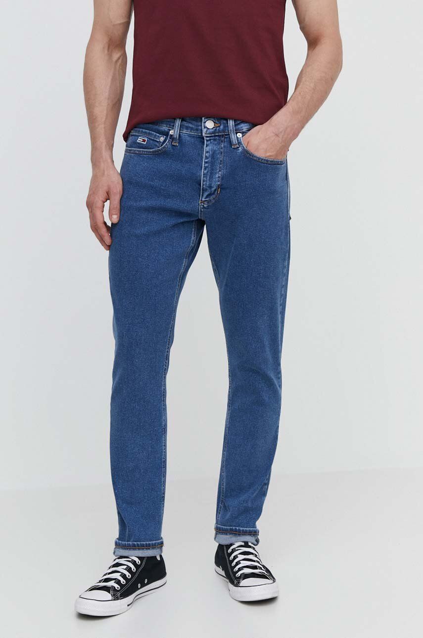 Tommy Jeans jeansi barbati, culoarea albastru marin, DM0DM18749