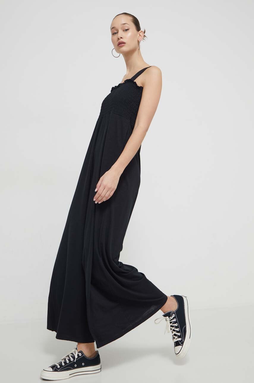 Roxy salopetă Just Passing By culoarea negru, cold shoulder ARJL100679