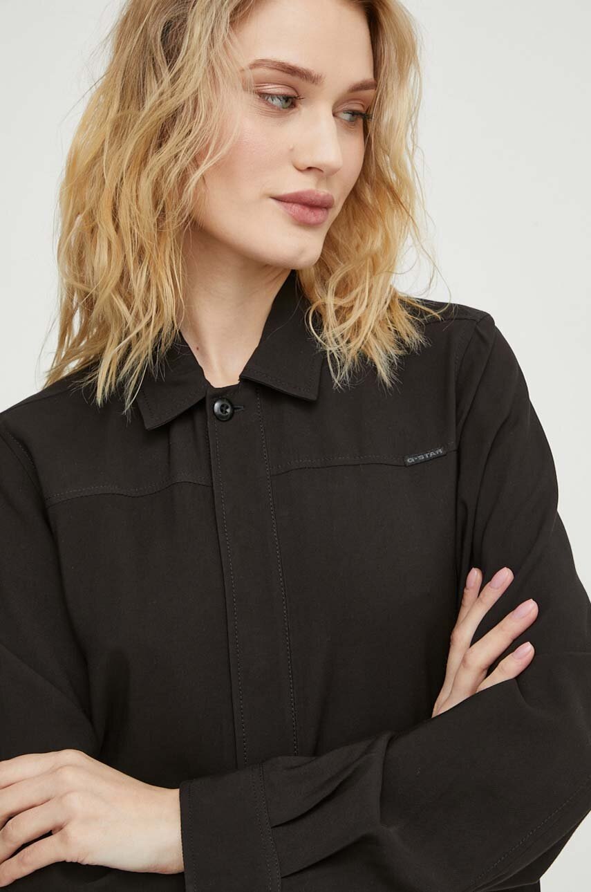 Комбінезон G-Star Raw колір чорний з коміром 