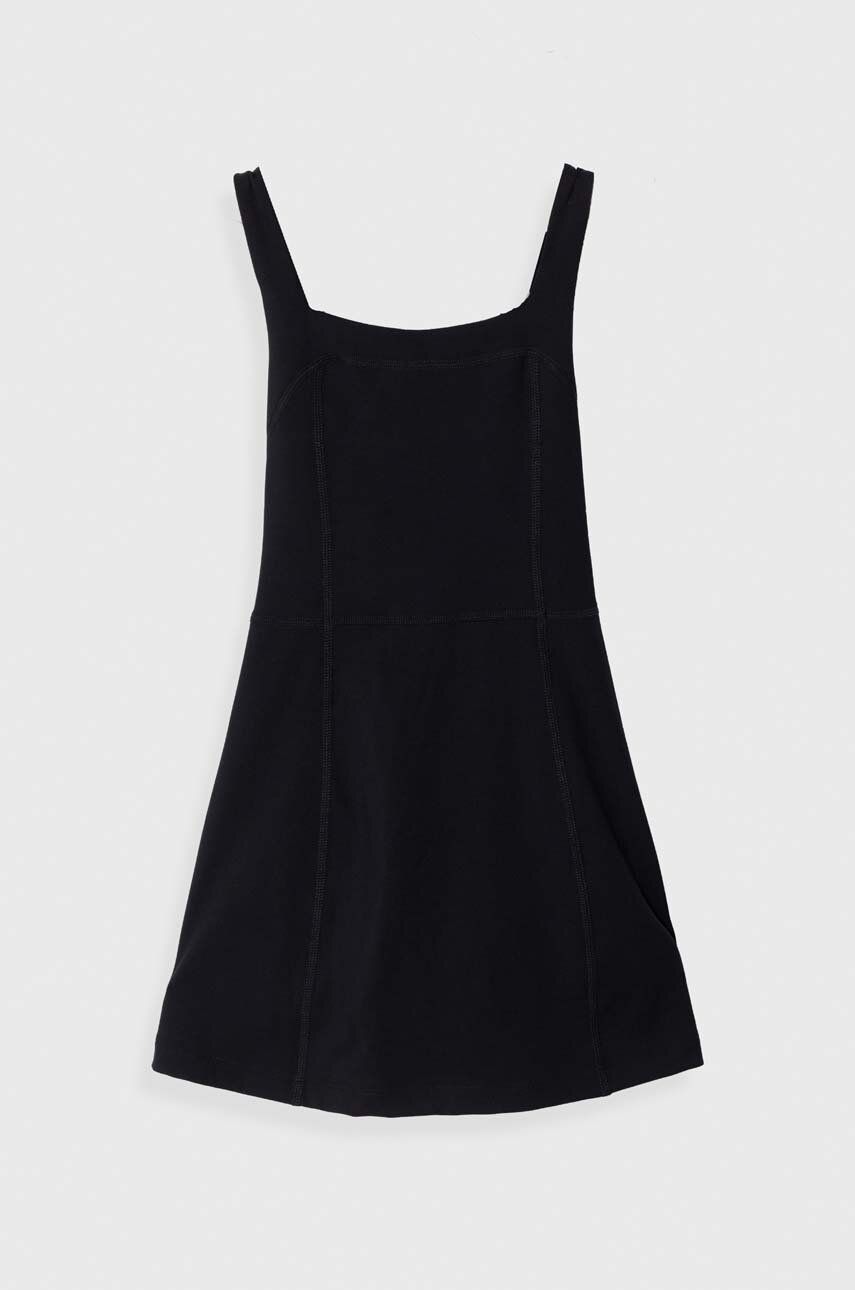 Abercrombie & Fitch rochie fete culoarea negru, mini, drept