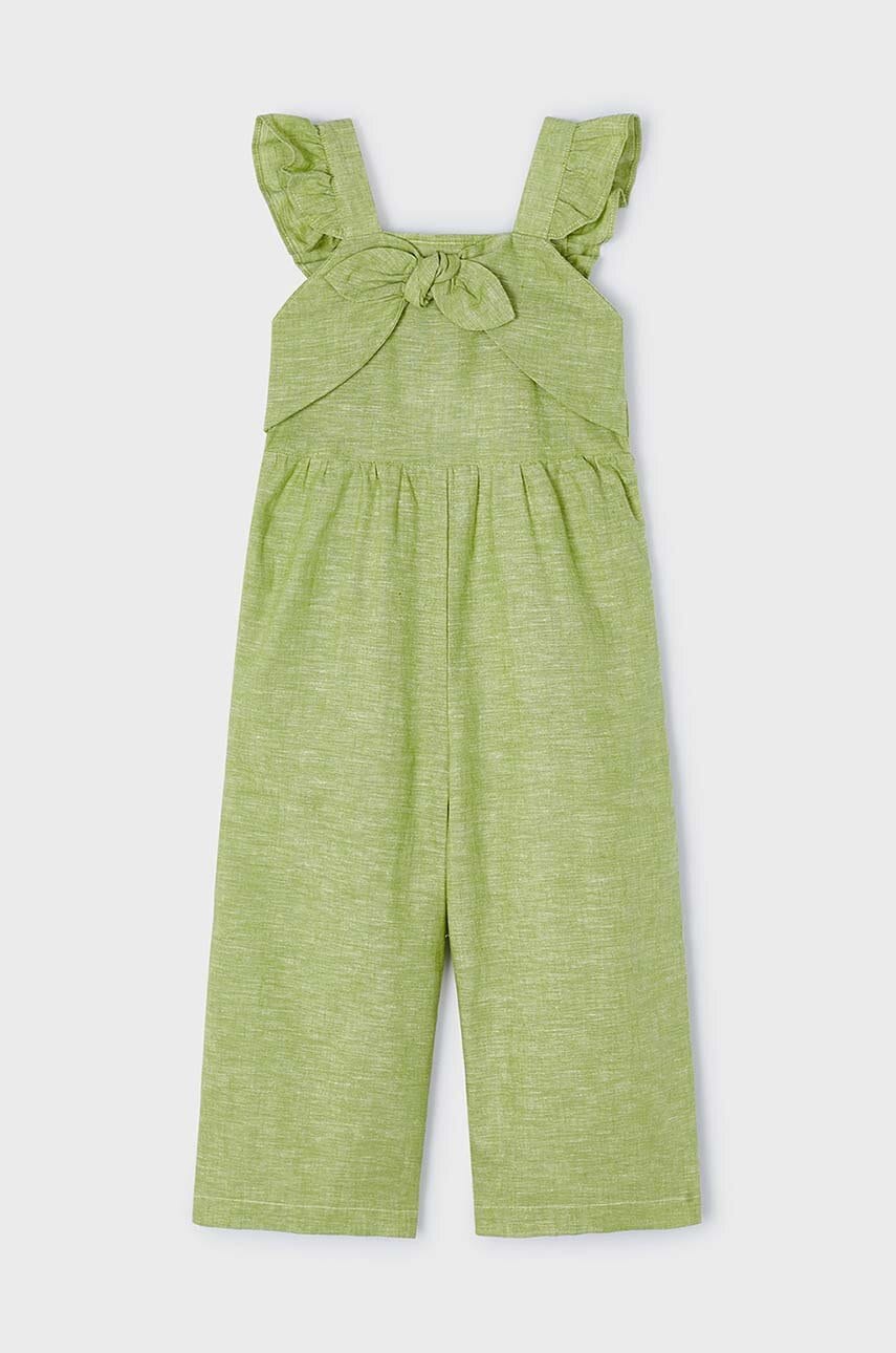 Детский льняной комбинезон Mayoral цвет зелёный в Запорожье Детский льняной комбинезон Mayoral цвет зелёный в Запорожье