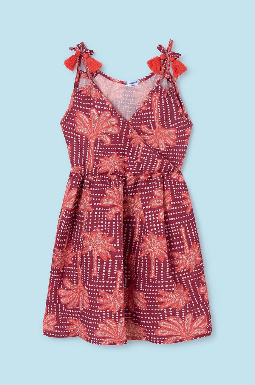 Детское платье Mayoral цвет оранжевый mini расклешённая в Виннице Детское платье Mayoral цвет оранжевый mini расклешённая в Виннице