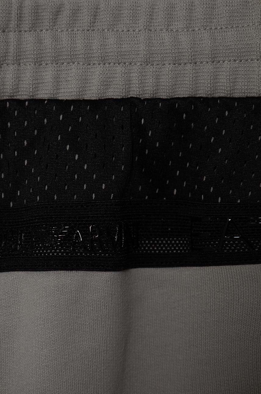 EA7 Emporio Armani gyerek melegítőnadrág szürke, nyomott mintás termék 2. képe