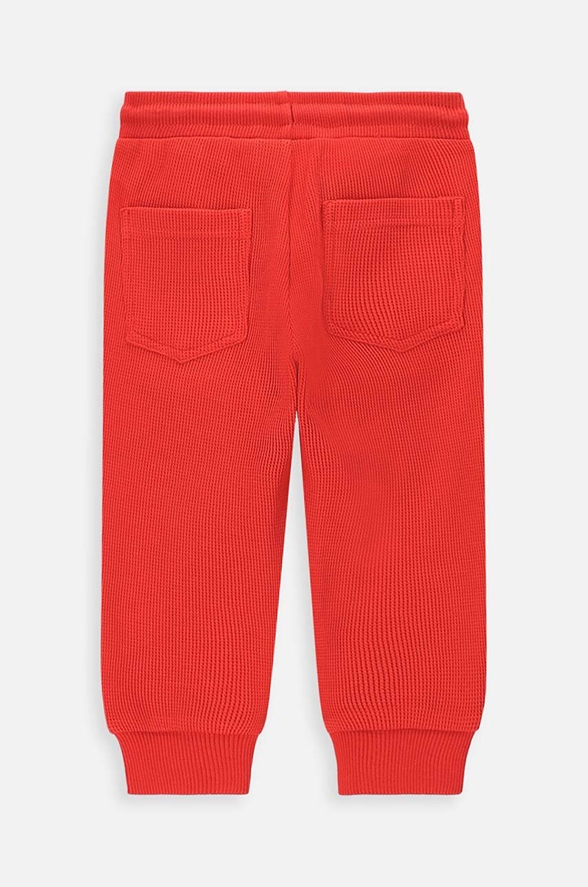 Детские спортивные штаны Coccodrillo цвет красный однотонные
