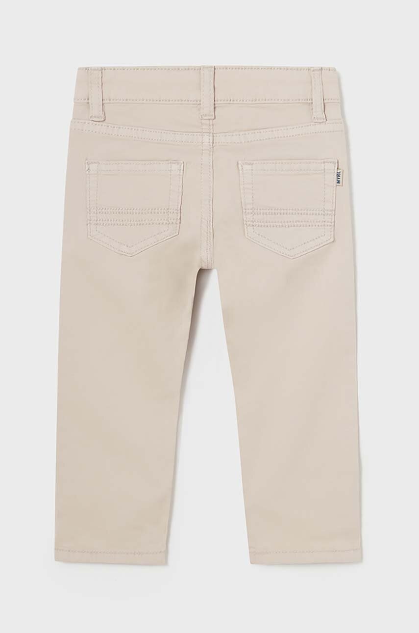 Брюки для младенцев Mayoral slim fit цвет бежевый однотонные в Днепре