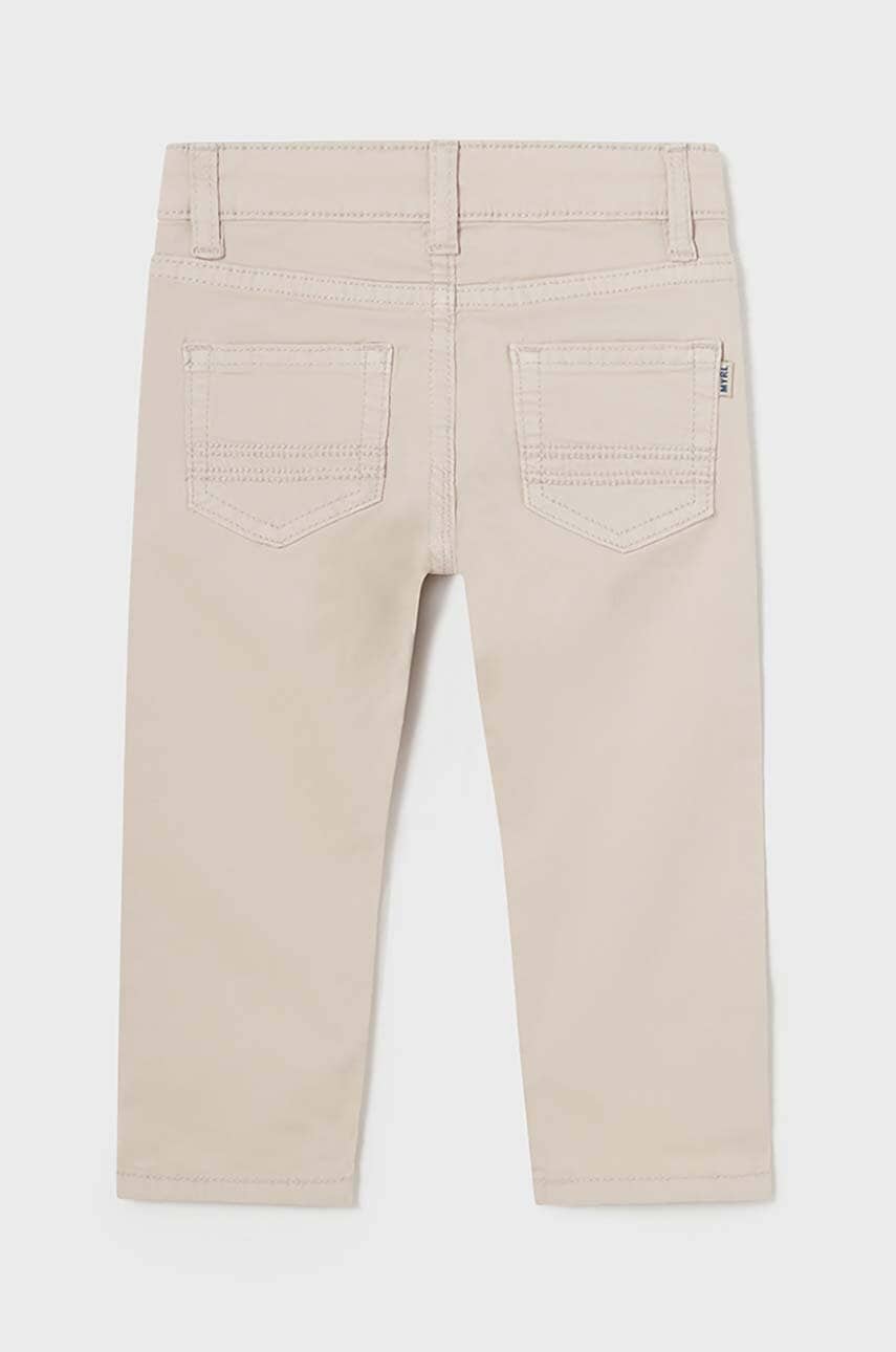 Брюки для младенцев Mayoral slim fit цвет бежевый однотонные в Ивано-Франковске Брюки для младенцев Mayoral slim fit цвет бежевый однотонные в Ивано-Франковске