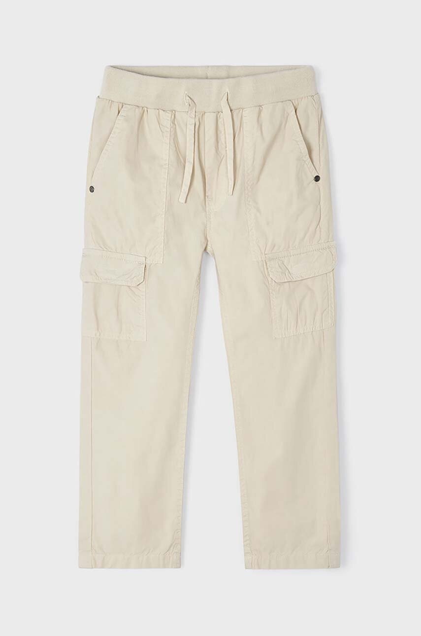 Детские брюки Mayoral cargo цвет красный однотонные