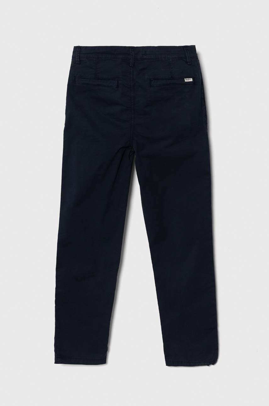 Детские брюки Pepe Jeans THEODORE цвет синий однотонные