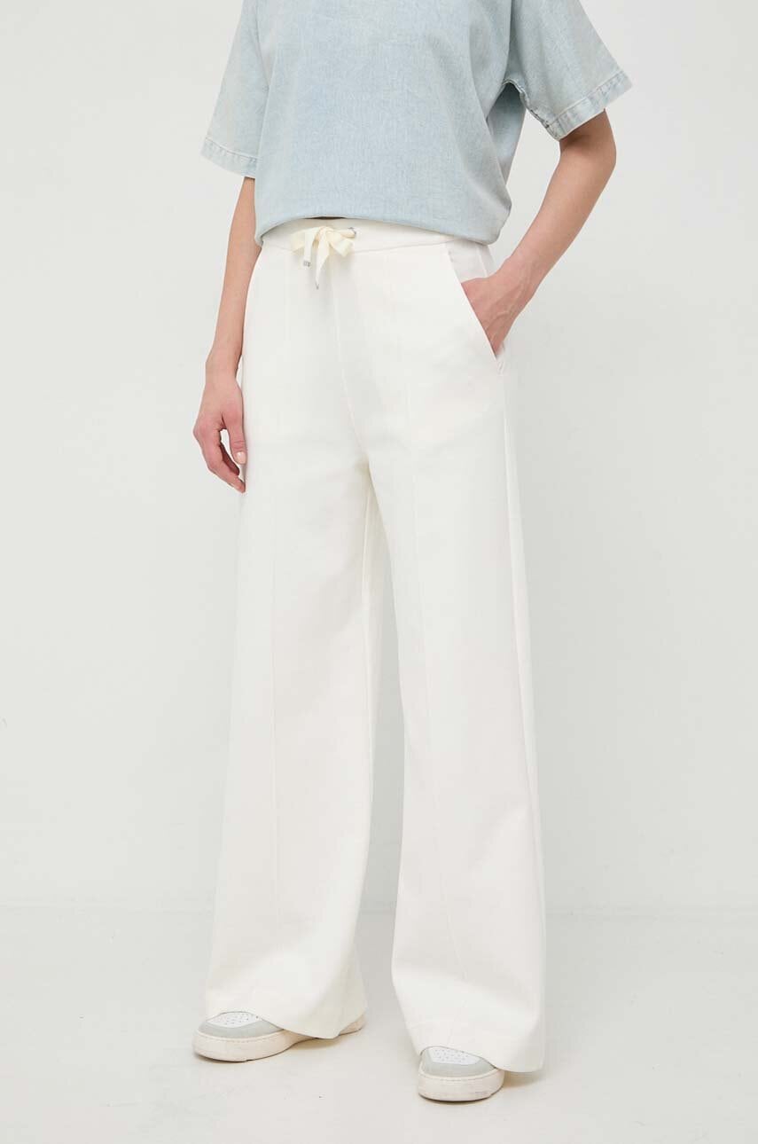 BOSS pantaloni de trening culoarea bej, uni 50505770