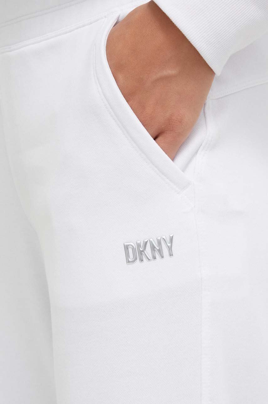 Donji dio trenirke Dkny boja: bijela, bez uzorka