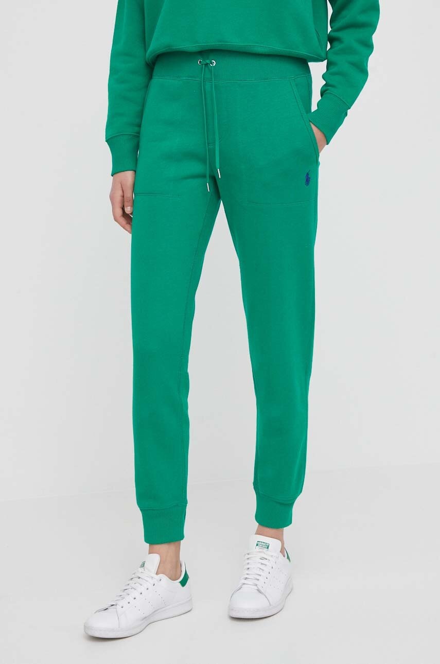 

Спортен панталон Polo Ralph Lauren в зелено с изчистен дизайн 211839386, Зелен