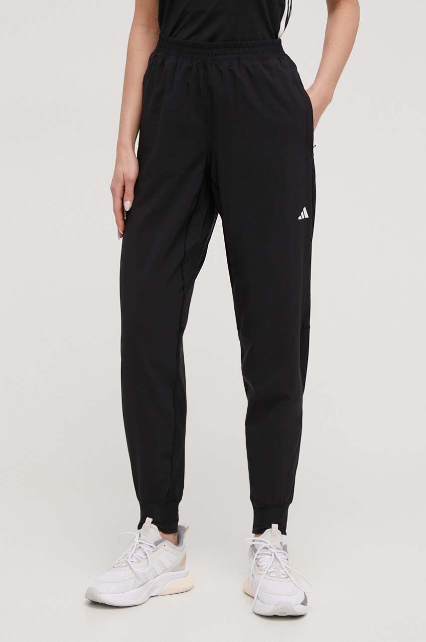 adidas Performance pantaloni de alergare Own the Run culoarea negru, neted