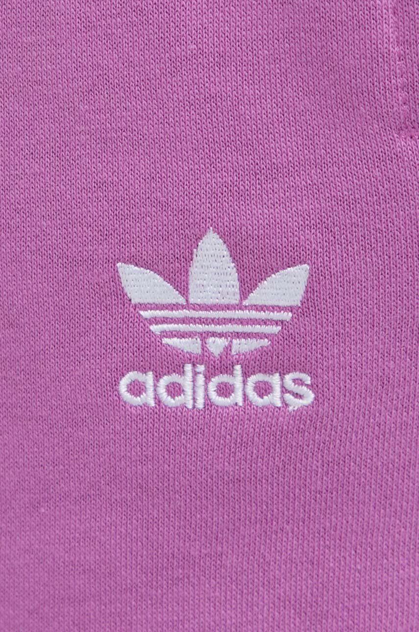 Donji dio trenirke adidas Originals Essentials Fleece Joggers boja: ružičasta, bez uzorka, IR5964