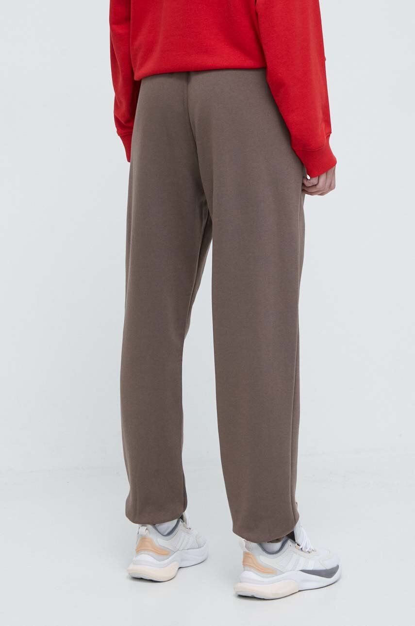 Adidas Originals Pantaloni De Trening Essentials Fleece Joggers Culoarea Maro, Uni, IR5974