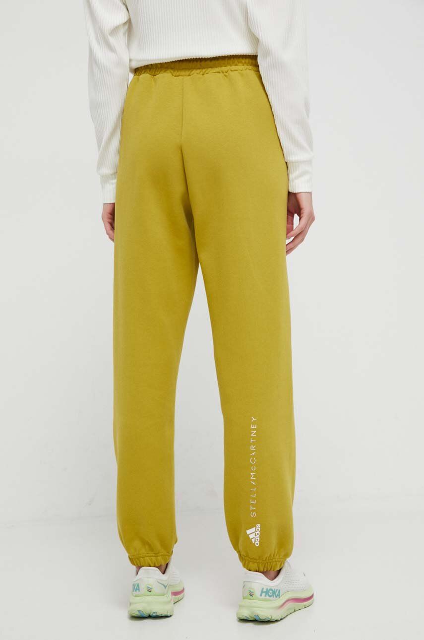 Adidas By Stella McCartney Pantaloni De Trening Culoarea Verde, Cu Imprimeu