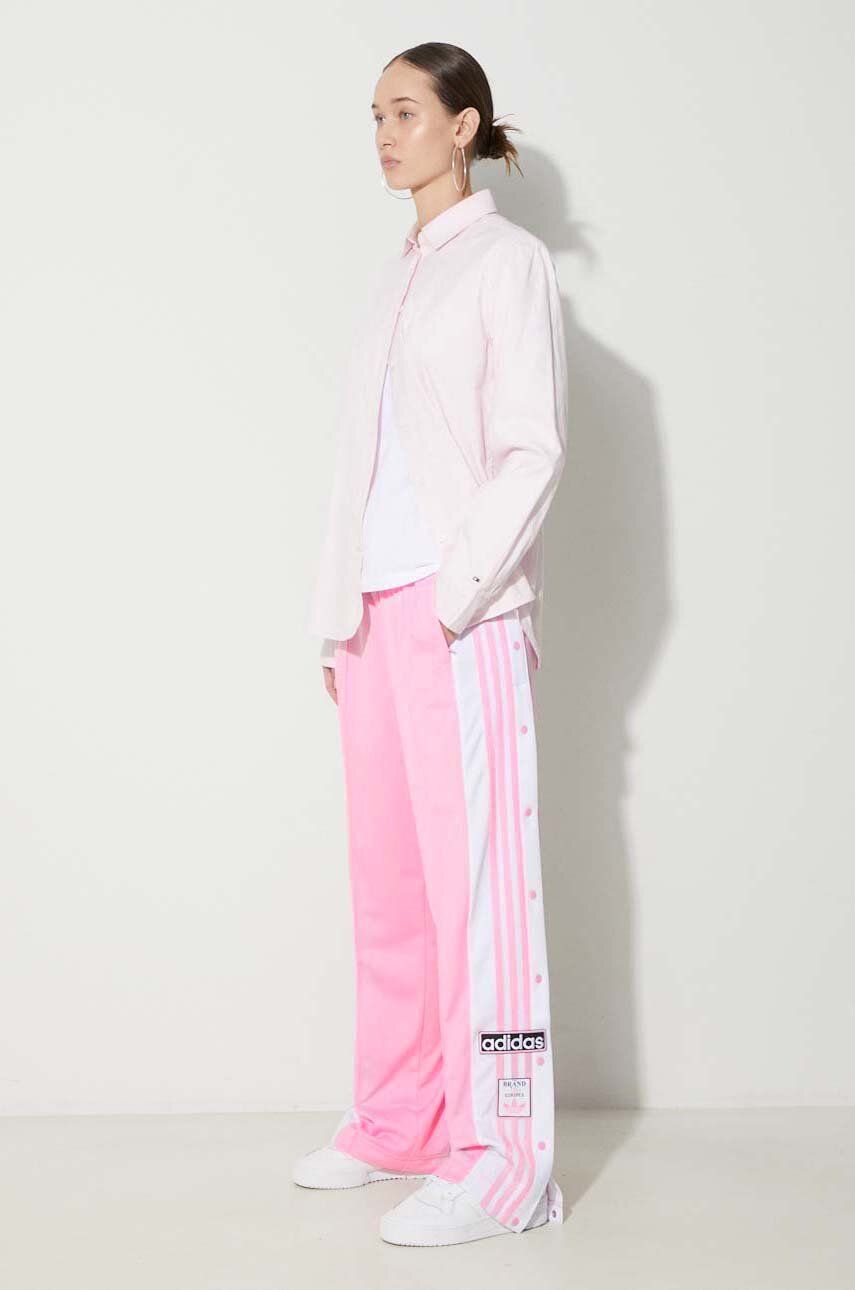 adidas Originals pantaloni de trening Adibreak Pant culoarea roz, cu imprimeu, IP0618