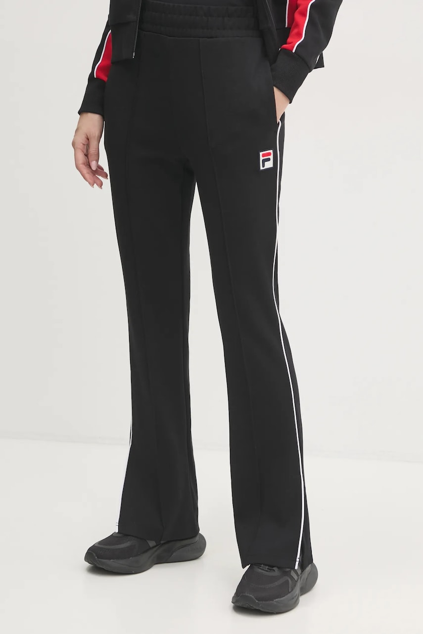 Fila pantaloni de trening Laiben culoarea negru, neted, FAW0778