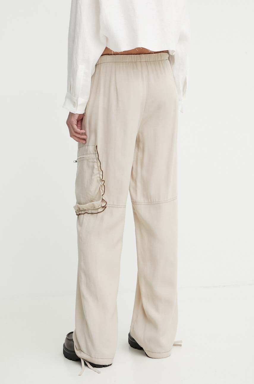 Παντελόνι με λινό μείγμα Résumé ApolloRS χρώμα: μπεζ, 20771130 φωτογραφία