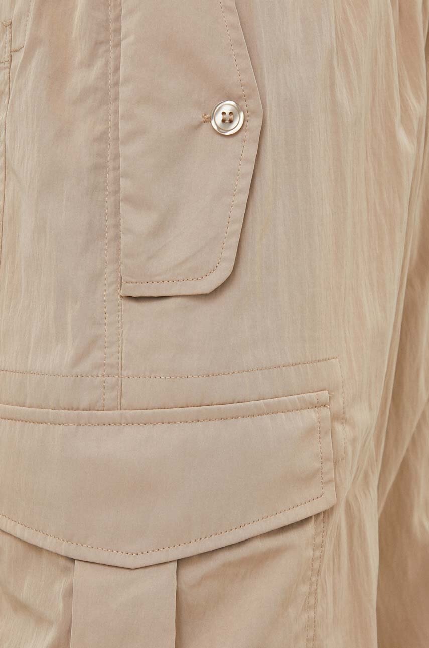 Παντελόνι Sisley χρώμα: μπεζ φωτογραφία