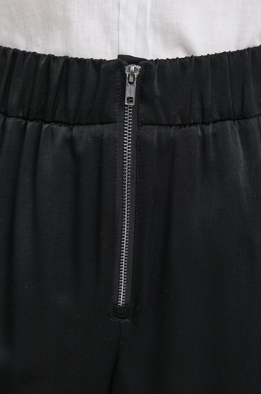 Παντελόνι Sisley χρώμα: μαύρο φωτογραφία