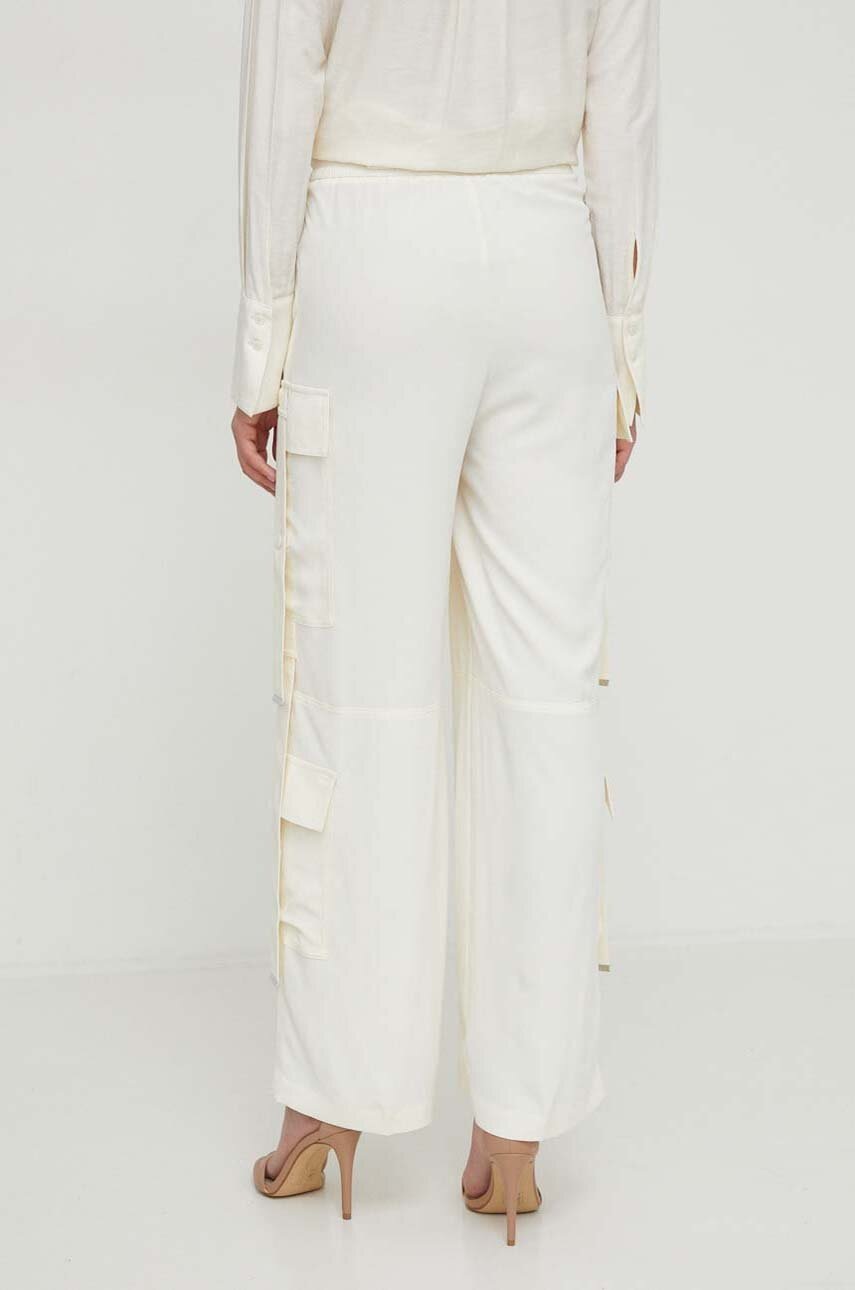 Παντελόνι Sisley χρώμα: μπεζ φωτογραφία