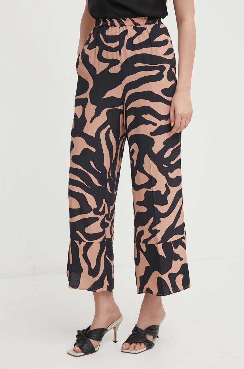 Levně Kalhoty Sisley dámské, jednoduché, high waist