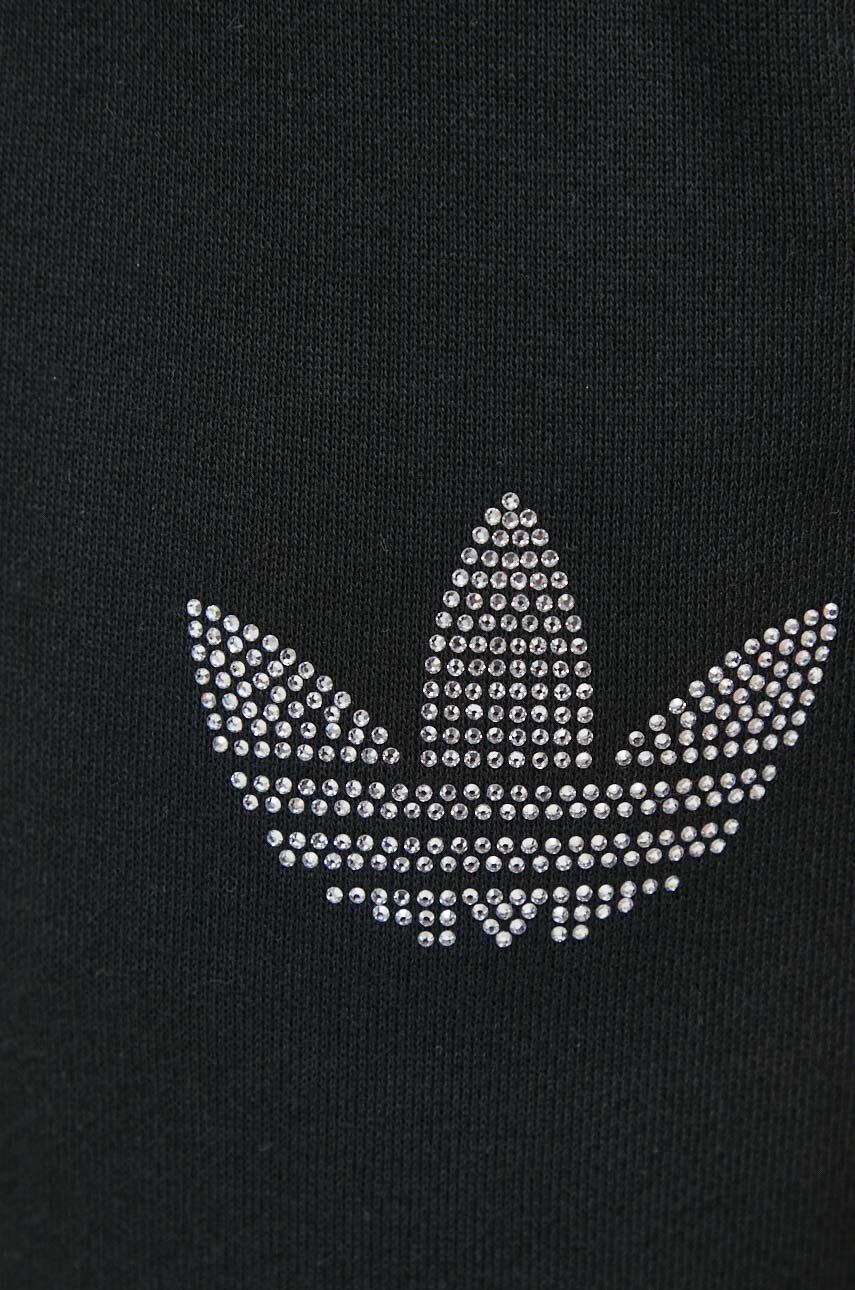 Pamučne hlače adidas Originals boja: crna, s aplikacijom, IT9663