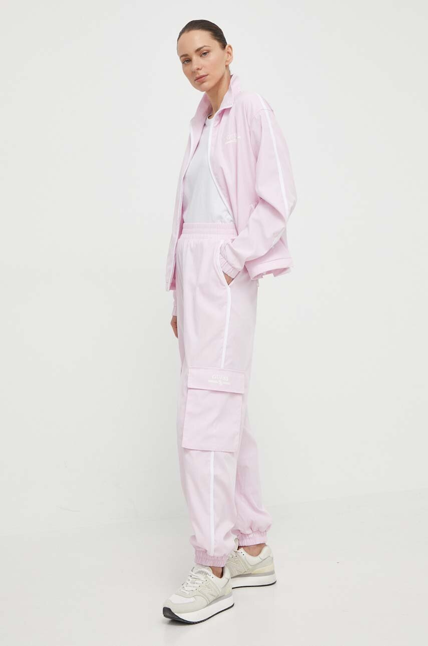 Παντελόνι φόρμας Guess ARLETH χρώμα: ροζ, V4GB01 WG2Q0 φωτογραφία