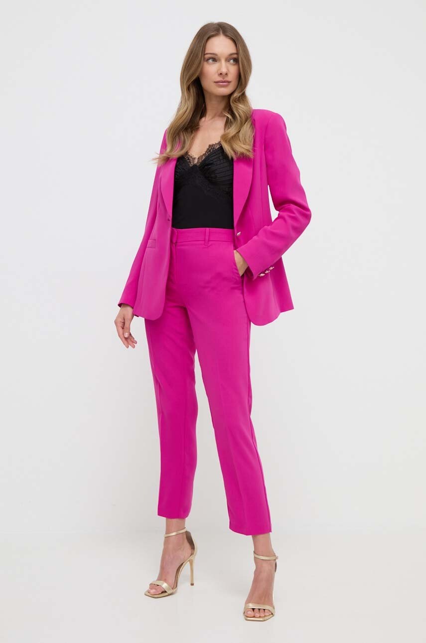 

Панталон Marciano Guess DIANE в розово с кройка тип цигара, висока талия 4GGB04 7068A, Розов