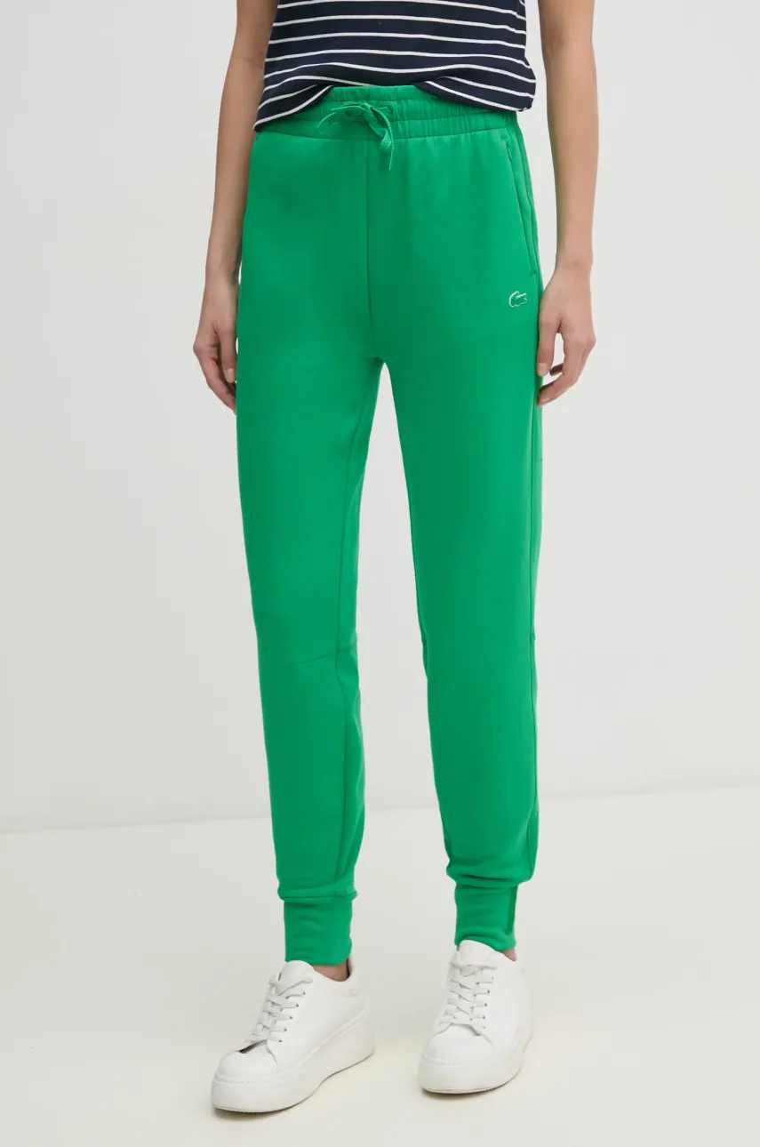 Lacoste pantaloni de trening culoarea negru, neted, XF0343