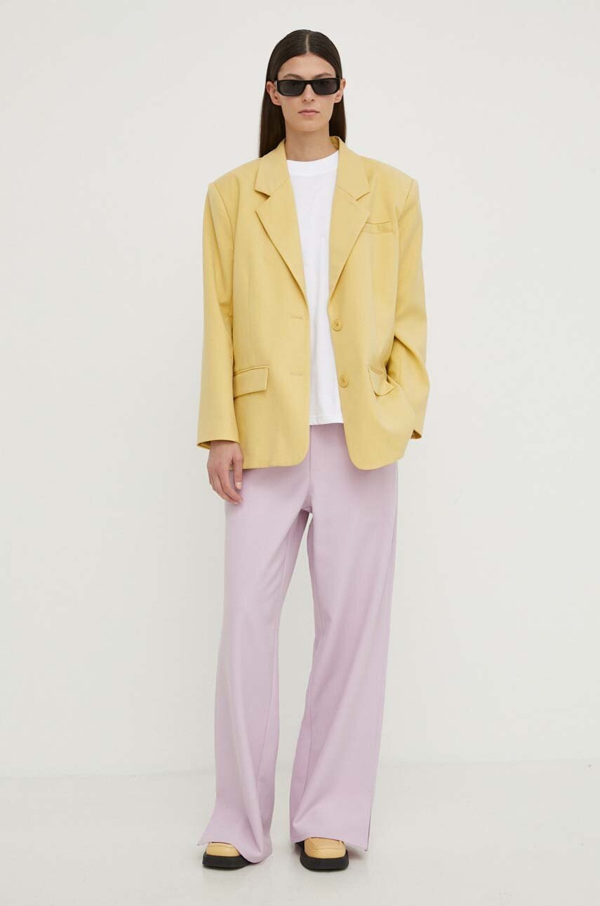 Παντελόνι Won Hundred χρώμα: μοβ φωτογραφία