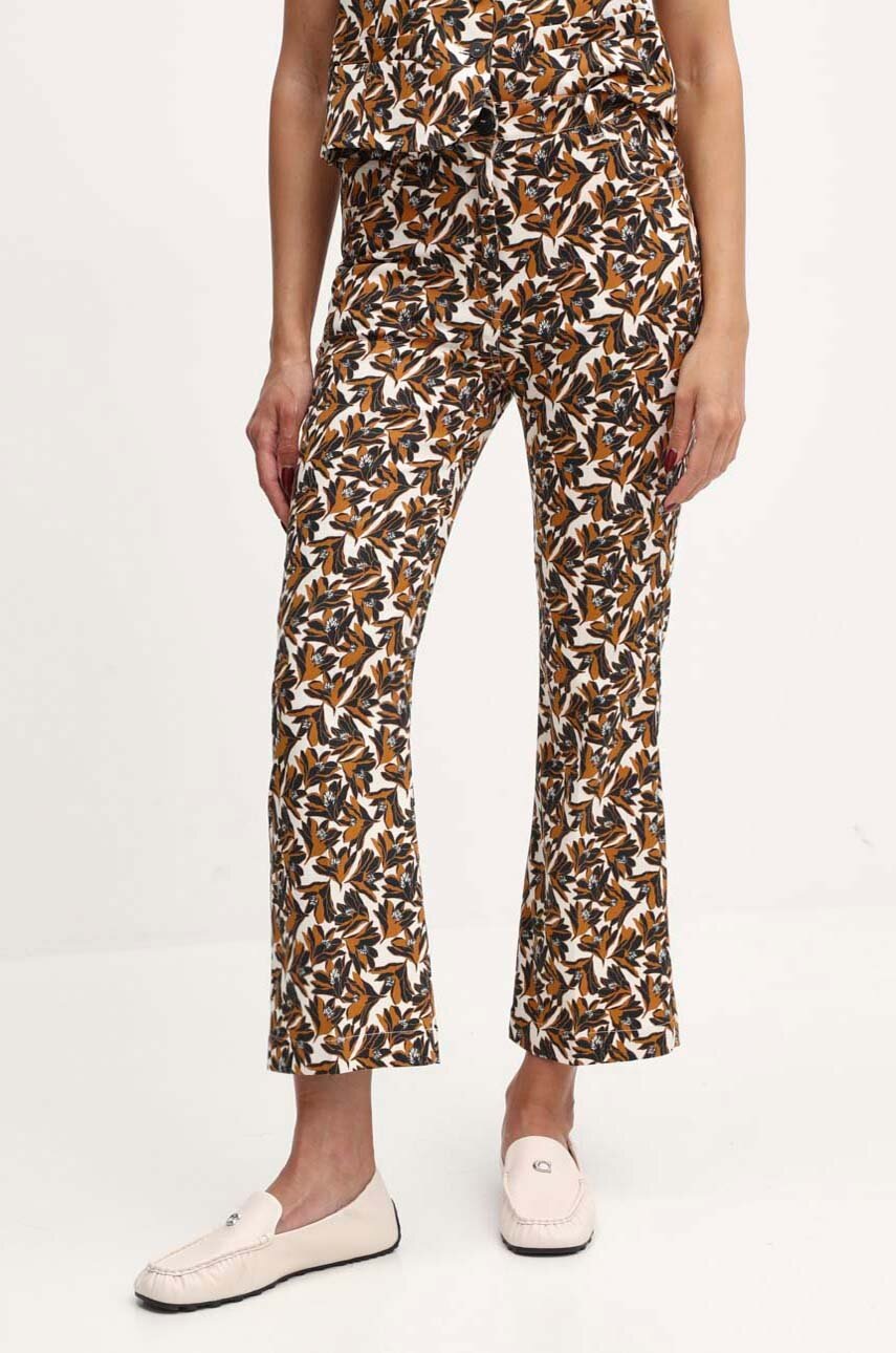 Weekend Max Mara pantaloni femei, evazati, high waist, 2415131013600